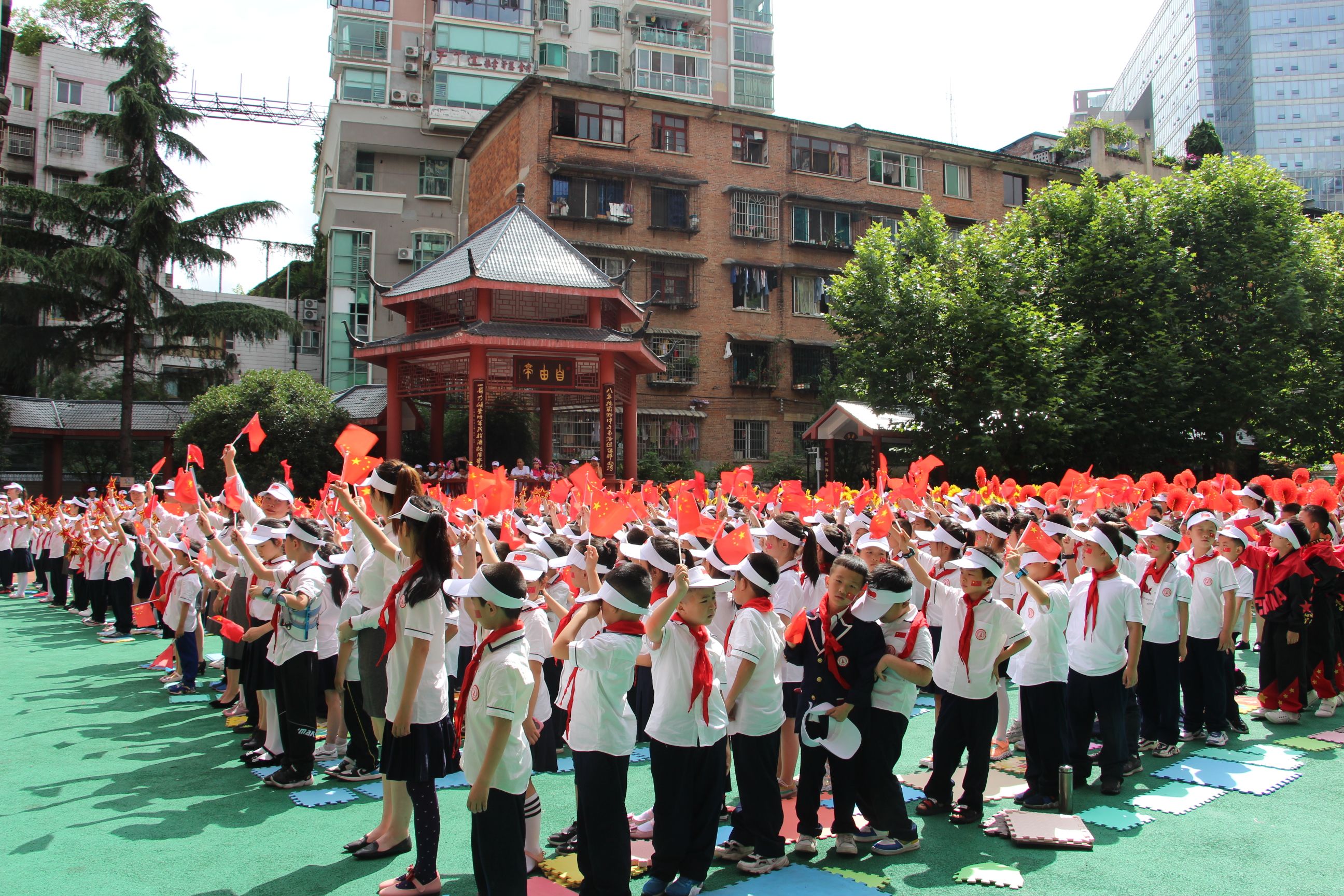 纪念塔小学举行百年风华童心向党献礼建党100周年文艺汇演