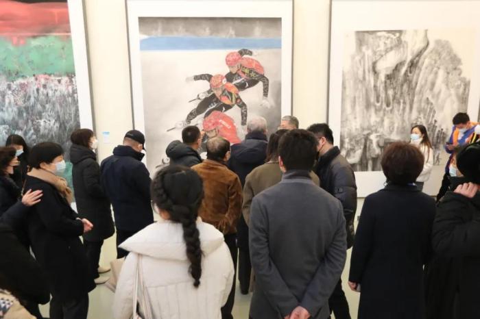“天地人和”展览现场 中国国家画院供图