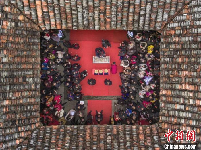 “九华立春祭”仪式现场。　谢丹 摄