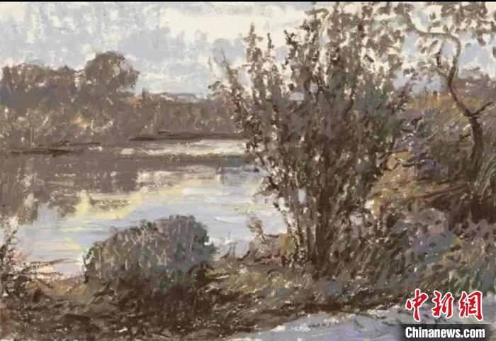 李向阳作品：《淀山湖畔之一》 甘心力 摄